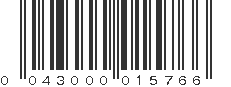 UPC 043000015766