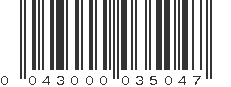 UPC 043000035047