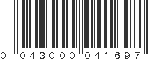 UPC 043000041697