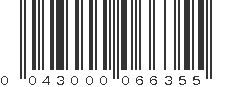 UPC 043000066355