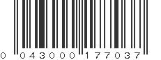 UPC 043000177037