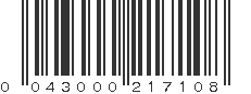 UPC 043000217108