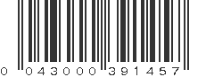 UPC 043000391457