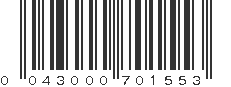 UPC 043000701553