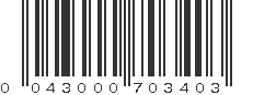 UPC 043000703403