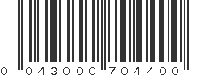 UPC 043000704400