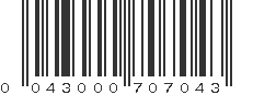 UPC 043000707043