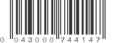 UPC 043000744147