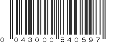 UPC 043000840597