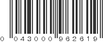 UPC 043000962619