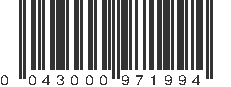 UPC 043000971994