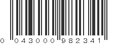 UPC 043000982341