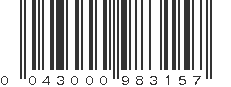 UPC 043000983157