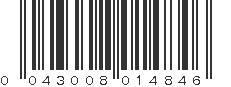 UPC 043008014846