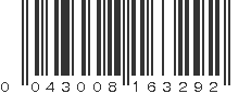 UPC 043008163292