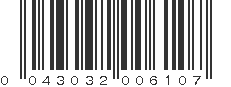 UPC 043032006107