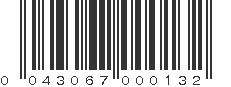 UPC 043067000132