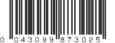 UPC 043099873025