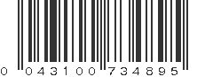 UPC 043100734895