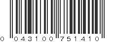 UPC 043100751410