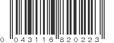 UPC 043116820223