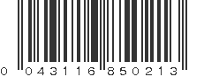 UPC 043116850213