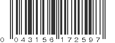 UPC 043156172597