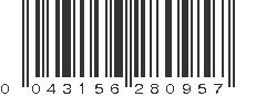 UPC 043156280957