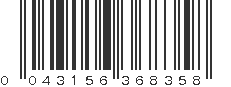 UPC 043156368358