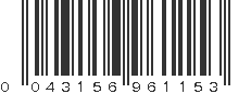 UPC 043156961153