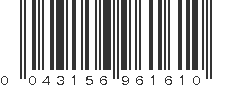 UPC 043156961610