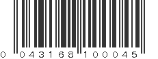 UPC 043168100045