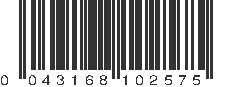 UPC 043168102575