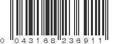 UPC 043168236911