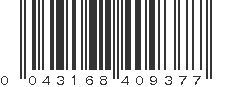 UPC 043168409377