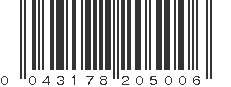 UPC 043178205006