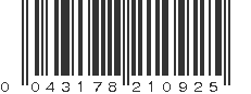 UPC 043178210925