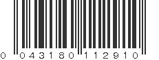 UPC 043180112910