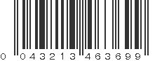 UPC 043213463699