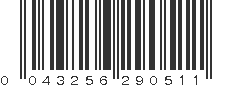 UPC 043256290511