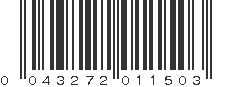 UPC 043272011503