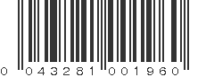 UPC 043281001960