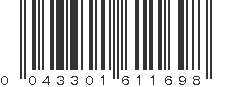 UPC 043301611698