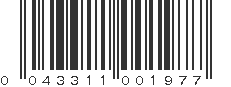 UPC 043311001977