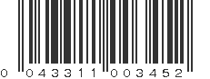 UPC 043311003452