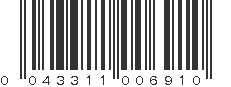 UPC 043311006910