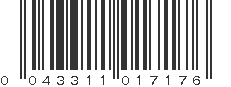 UPC 043311017176