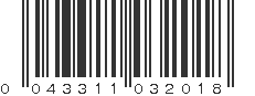 UPC 043311032018