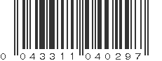 UPC 043311040297