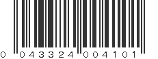 UPC 043324004101